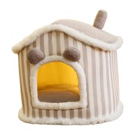 Magideal - Cama Para Gatos, Casa Para Dormir, Casas Para Cachorros, Tienda Para Gatos, Cálida, Cómoda, Extraíble, Antideslizante, Cojín Para Mascotas, Casa Para , Gris, L