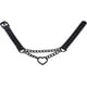 thumbnail image 4 of Collar gargantilla de cuero sintético negro para hombre, estilo gótico punk, con forma de corazón, cadena de eslabones cubanos, ajustable, tono negro., 4 of 7