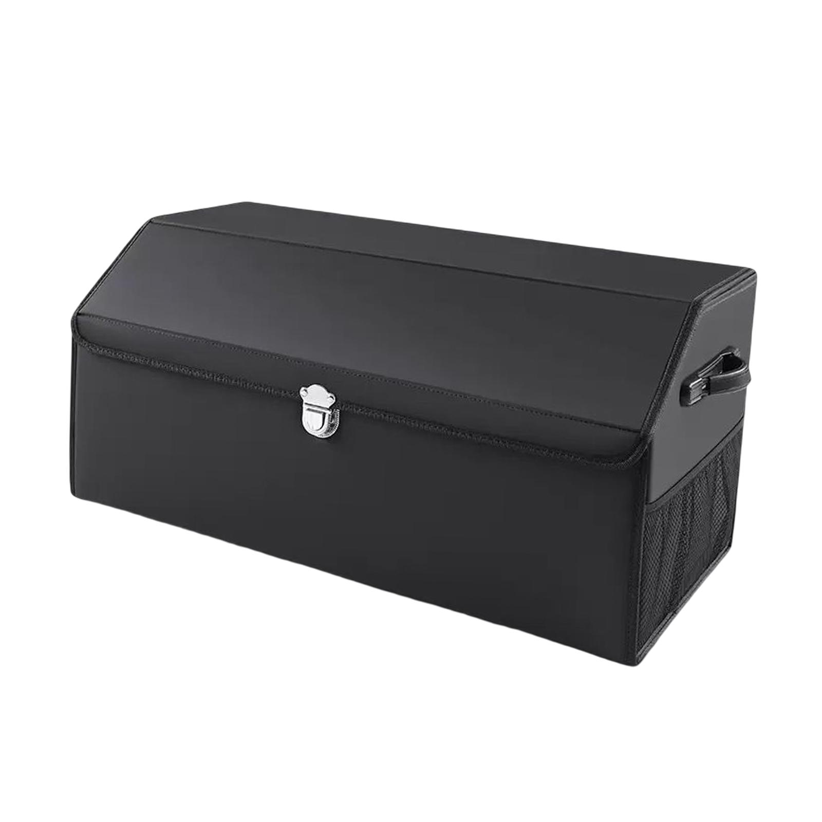 Ioensy - Organizador De Maletero De Coche Plegable Multiusos Con Tapa Para Coches Sedán L