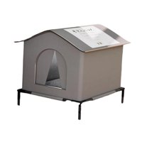 Ioensy - Casa Para Gatos De Exterior Para Granero, Impermeable, Cómoda Y Acogedora Para Gatos Callejeros.