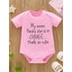 thumbnail image 2 of Lovely Baby Girls & Boys Romper "MY MOM THINKS " Print Crew Neck Bodysuit Onesies, 2 of 5