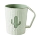 thumbnail image 2 of Vaso De Baño Taza De Lavado Portátil Ondulada Para Encimera Cocina Escritorio Verde, 2 of 3