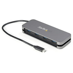 Startech - Hub Usb C De 4 Puertos Usb-A Gris Negro