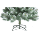 thumbnail image 3 of Arbol de Navidad Hoja Punta Aguja Borde Nieve 180cm alto Soporte Metal, 3 of 3