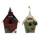 thumbnail image 5 of 2 piezas de casas de campo de madera colgando pajarera condominio artesanía casa de aves, 5 of 6