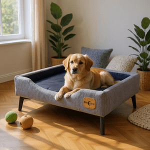 Bloccare - Cama De Mascotas - Talla L Extra (90X70 Cm) / Pata Metalica 12 Cm