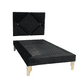 thumbnail image 1 of Base Cama Deluxe De Plaza Negro Felpa, 1 of 3