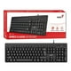 thumbnail image 4 of Teclado Usb Antiderrame Compacto Negro Kb-116, 4 of 5