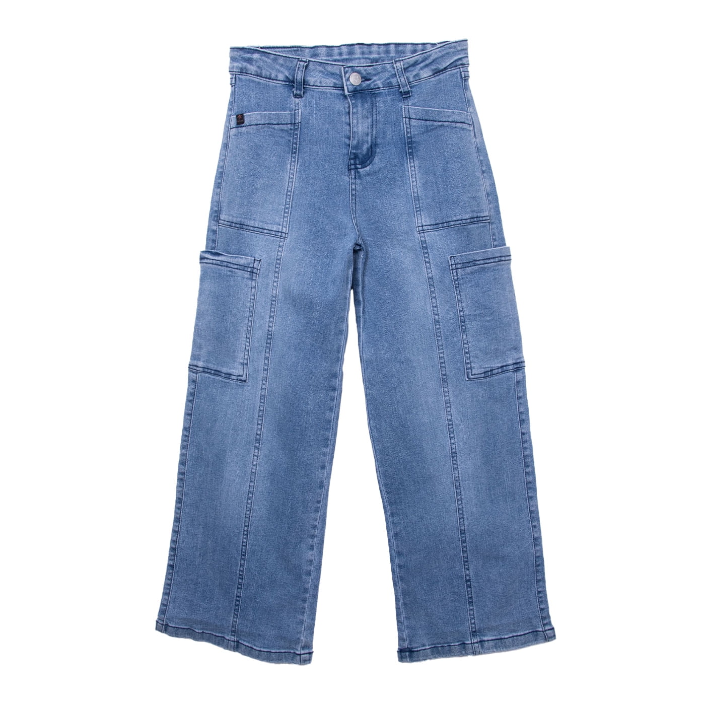 Pillin - Jeans Niña Cargo Azul