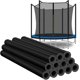 thumbnail image 1 of Fundas de postes para trampolín UNIPRIMEBBQ 90 cm negro 12 piezas, 1 of 7