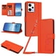 thumbnail image 1 of Funda Cartera Trébol para Xiaomi Redmi Note 12 Pro 5G con Ranuras Tarjetas y Carga Inalámbrica Naranja, 1 of 6