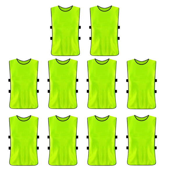 Pack X10 Chaleco Deportivo Petos XL Extra Grande Adultos