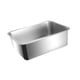 thumbnail image 1 of Caja De Arena Para Gatos De Acero Inoxidable, Resistente A Salpicaduras, Con Parte Superior Abierta Y Bandeja De Arena Resistente, Altura 10 Cm, 1 of 5
