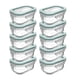 thumbnail image 1 of Set 10 Contenedor Hermetico Allegra Vidrio 150mL Rectangular, 1 of 2