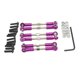 thumbnail image 3 of Enlace De Varilla De Metal Para Coche RC De 6 Piezas Para Wltoys 124016 124017 DIY Accs Púrpura, 3 of 5