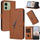 thumbnail image 1 of Funda Cartera Fibra de Carbono para Motorola Edge 40 con Soporte y Cierre Magnético Marrón, 1 of 6
