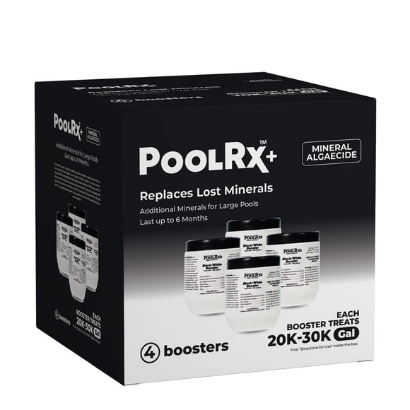 Algaecida PoolRx+ Booster 4 unidades negro