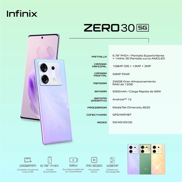 Infinix Zero 30 5G Fantasy Purple 12GB RAM 256GB ROM | Lider