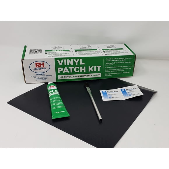 Kit de adhesivos RH de vinilo reforzado con PVC de 10 x 10 cm