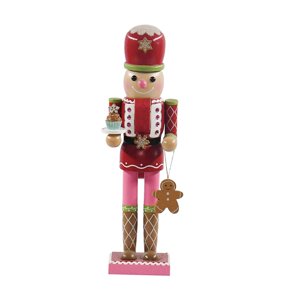 Bothyi - Figura De Cascanueces De Madera, Juguete Artesanal De 14 Pulgadas Para Chimenea, Decoración Festiva, Estilo B