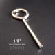 thumbnail image 2 of Llave hexagonal estándar de 1/8" con bucle completo, llave Allen para puertas antipánico con barra de empuje, metal sólido - 10 paquetes, 2 of 6