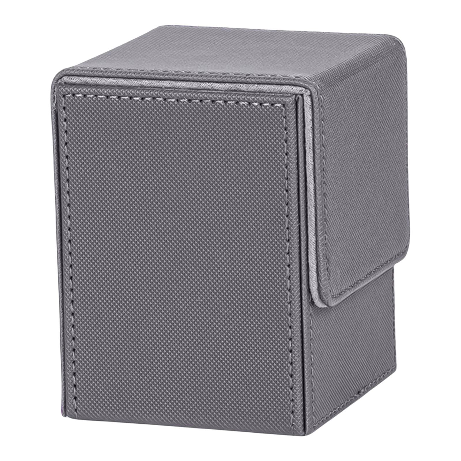 Bothyi - Estuche De Cubierta Caja De Almacenamiento De Tarjetas Protector De Tarjetas Para Tarjetas De Juego Tarjetas De Visita Gris