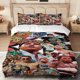 thumbnail image 1 of 3pcs M-MMA Fighter Canelo Belt Collage Theme Printed Bedding Set, 1 of 1