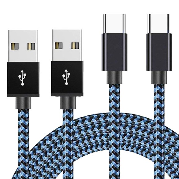 Cable de carga FWCLO USB‑C de 2 m, paquete de 2