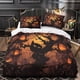 thumbnail image 3 of Juego de ropa de cama con funda nórdica de Halloween, funda nórdica de calabaza, funda de edredón de microfibra suave con fundas de almohada, 3 piezas para niños y adultos., 3 of 3