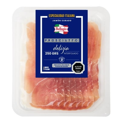 Jamón Prosciutto Italiano Crudo 250 Gr Bellagio