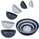 thumbnail image 3 of Juego de 12 tazones BoxedHome color azul Haze libre de BPA, 3 of 8