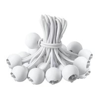 Ioensy - 20X Bola Cordones Conedas Elásticas Prácticas Bungee Balls Para Canopy Shelter Tarp White