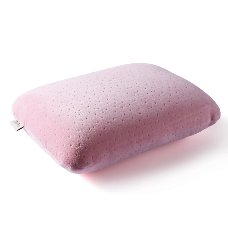 Xmhytop Almohada Rellena De Algodón Con Memoria, Pequeña Para Siesta, Cojín De Mano Y Cintura: Oficina, Sala, Estudiante, Coche, 33x21x9 Cm, Rosa