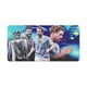 thumbnail image 1 of Kevin De Bruyne alfombrilla de escritorio/mesa extra-grande con base antideslizante de cuero y diseño temático; versátil para escritorios de ordenador, mesas de comedor, etc. 30 × 60 cm, 1 of 6