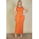 thumbnail image 4 of Vestido Largo Ajustado con Estampado Tie Dye de Talla Grande, 4 of 5