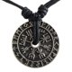 thumbnail image 1 of Colgante nórdico Vegvísir Odin de peltre CCBFY, 1 of 5