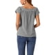 thumbnail image 3 of INSPIRE CHIC Blusa de Mujer para Regreso a Clases Verano Cuello Cuadrado Cuadros Mangas Cortas XL Negro, 3 of 6
