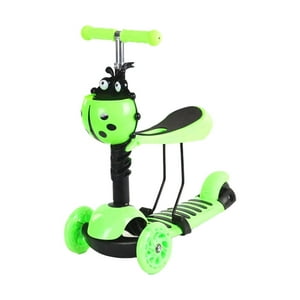 Global Latin - Scooter Monopatín 3 En 1 Y Ruedas Con Luces Led