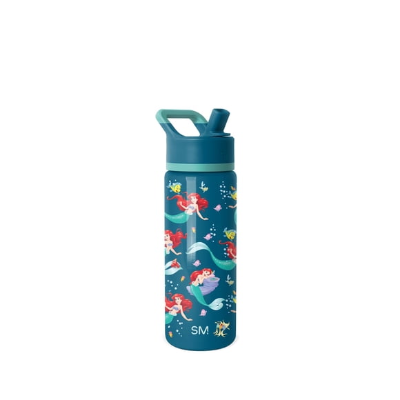 Botella de agua sencilla y moderna de Disney La Sirenita, 500 ml
