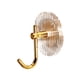 thumbnail image 3 of Organizador colgante de acrílico Ganchos adhesivos decorativos estables transparentes para baño Oro, 3 of 5