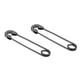 thumbnail image 1 of Pendientes Con Estilo Pendientes Con Pasador De Seguridad Punk Joyas Para Piercing En La Oreja Negro, 1 of 5