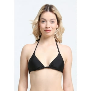 Samia - Bikini Triangulo Con Nudos Negro S
