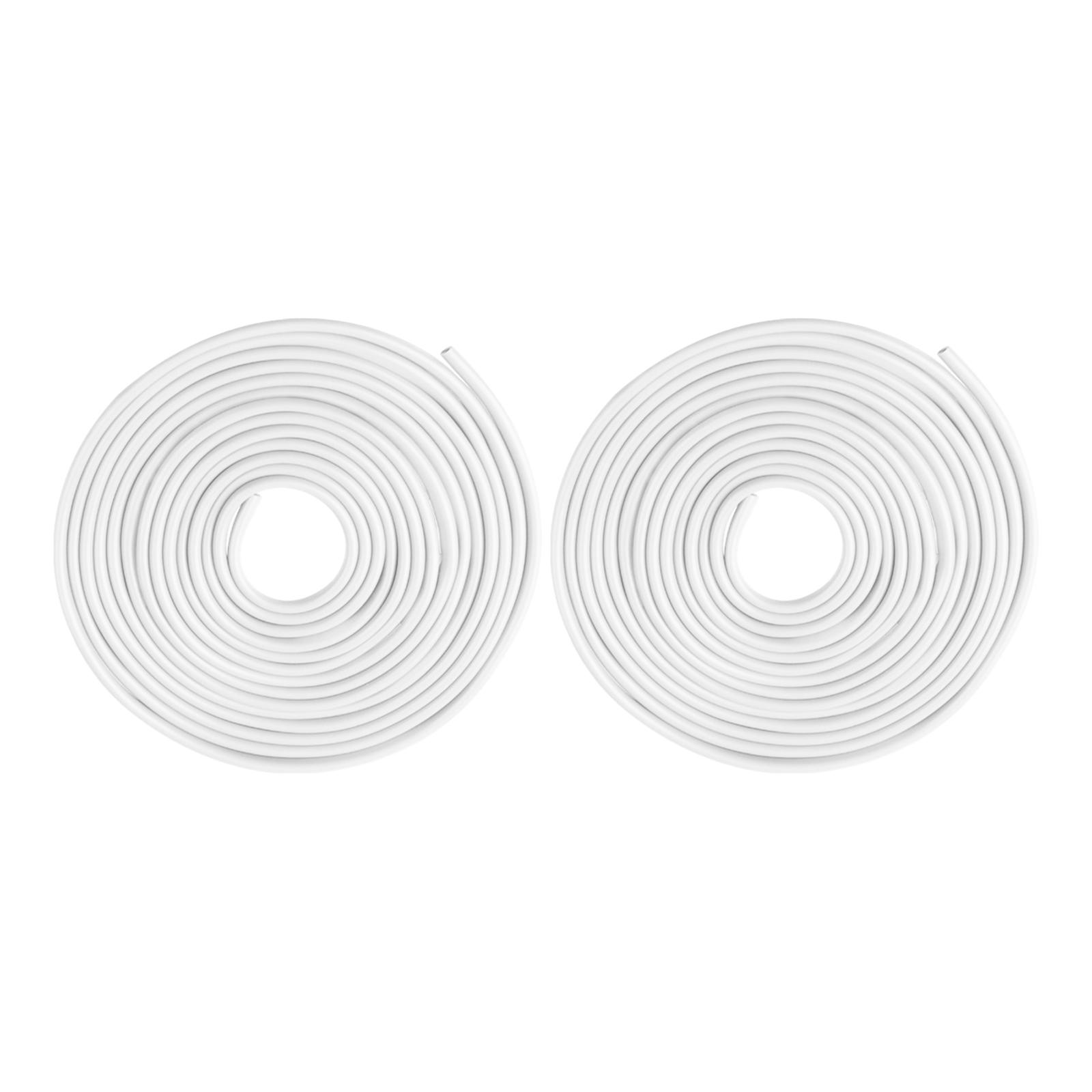 Magideal - 2 Protectores De Borde De Puerta De Coche, Protectores De Entrada, Accesorios Anticolisión, Protectores De Arañazos, Protectores De Borde De Puerta De Blanco