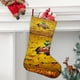 thumbnail image 2 of Migración Tema: Calcetines de Navidad, fino lino blanco para colgar en escaleras y chimenea, decoración navideña para el hogar, regalo de Navidad.54cm×38cm, 2 of 5