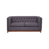 Latam Home - Sofa Roma 2C Lino Gris Oscuro