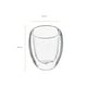 thumbnail image 5 of Set De 2 Tazas De Cafe Vidrio Doble Pared 80 cc, 5 of 6