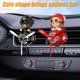 thumbnail image 5 of Ambientador para coche Dhocwuotl paquete de 2 Piloto oso negro/rojo, 5 of 6