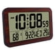 thumbnail image 5 of Reloj despertador digital, calendario y temperatura, reloj LCD de repetición, visualización de números grandes, con pilas, reloj de , Oscuro 201x124x26 cm, 5 of 5