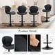 thumbnail image 2 of Juego de 6 taburetes de bar COLAMY, modernos, giratorios, ajustables, negros, 2 of 4