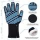 thumbnail image 2 of Guantes de barbacoa resistentes al calor extremo (370 °C), de grado alimenticio, flexibles, resistentes a cortes, de silicona antideslizante y aislantes, para asar, cocinar, hornear y soldar (1 par), 2 of 7